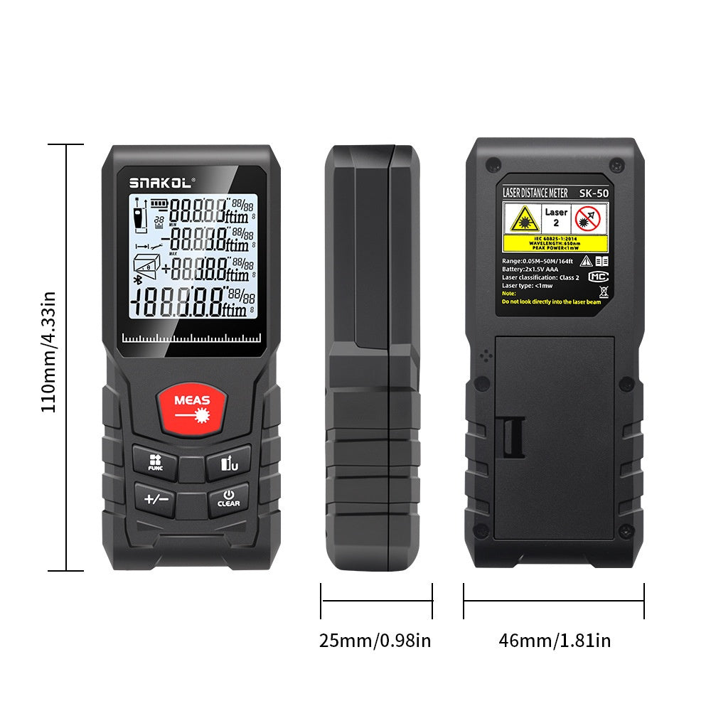 Télémètre Laser 120 m – Haute Précision ±3 mm