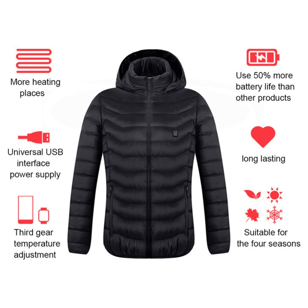 Veste chauffante unisex