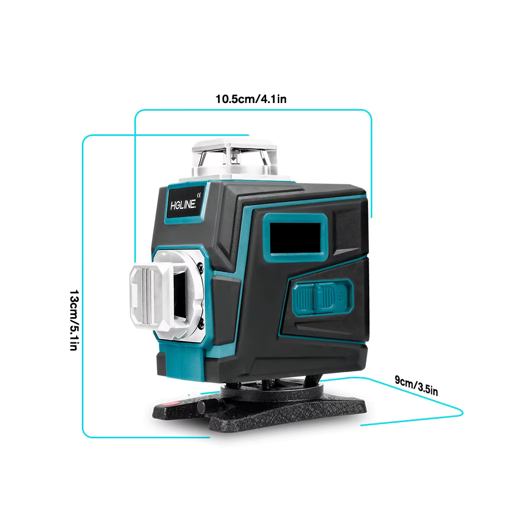 Laser professionnel 16 Lignes 4D pour travaux de précision (horizontal + vertical)