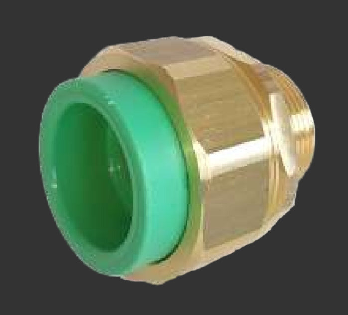 Raccord 3 Pièces PP-R Filet Mâle Laiton (Certification ASC)