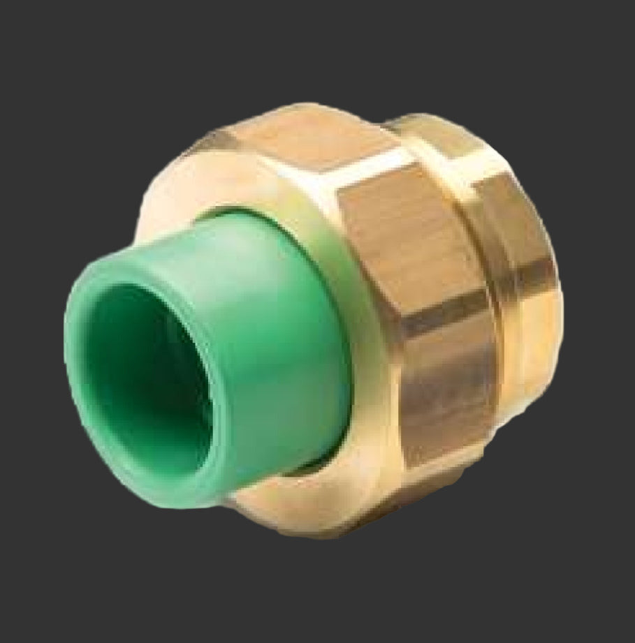 Raccord 3 Pièces PP-R Filet Femelle Laiton (Certification ASC)