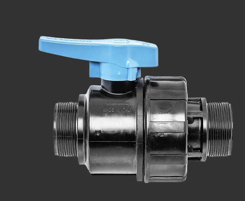 Vanne PP Simple Union Mâle (Certification : ACS)