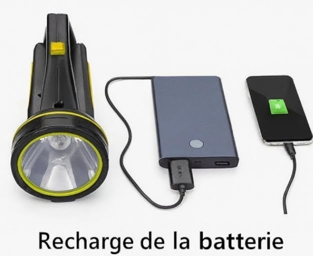 Lampe Torche LED Haute Puissance – 6000 Lumens